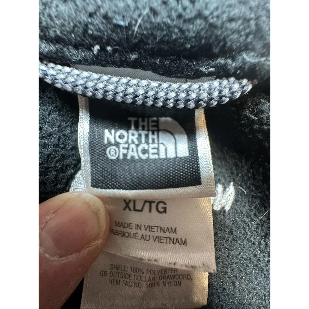 Vintage The North Face Jacket‎ Youth XL Black Fleece Full Zip Approach Hiking